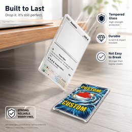 Custom Double-Sided Tempered Glass Trading Game Card