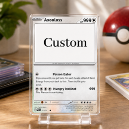 Custom Tempered Glass Trading Game Card