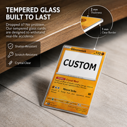 Custom Tempered Glass Trading Card
