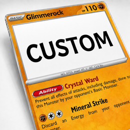 Custom Tempered Glass Trading Card