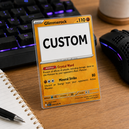Custom Tempered Glass Trading Card
