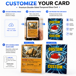 Custom Double-Sided Tempered Glass Trading Card