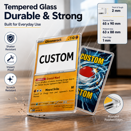 Custom Double-Sided Tempered Glass Trading Card