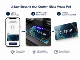 Custom Image Large Glass Mouse Pad
