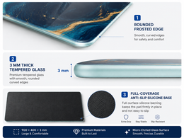 Custom Image Large Glass Mouse Pad