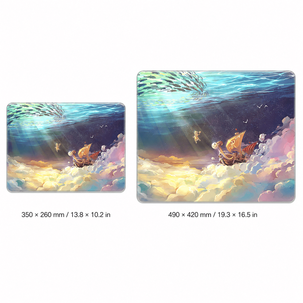 Going Merry Tempered Glass Mouse Pad