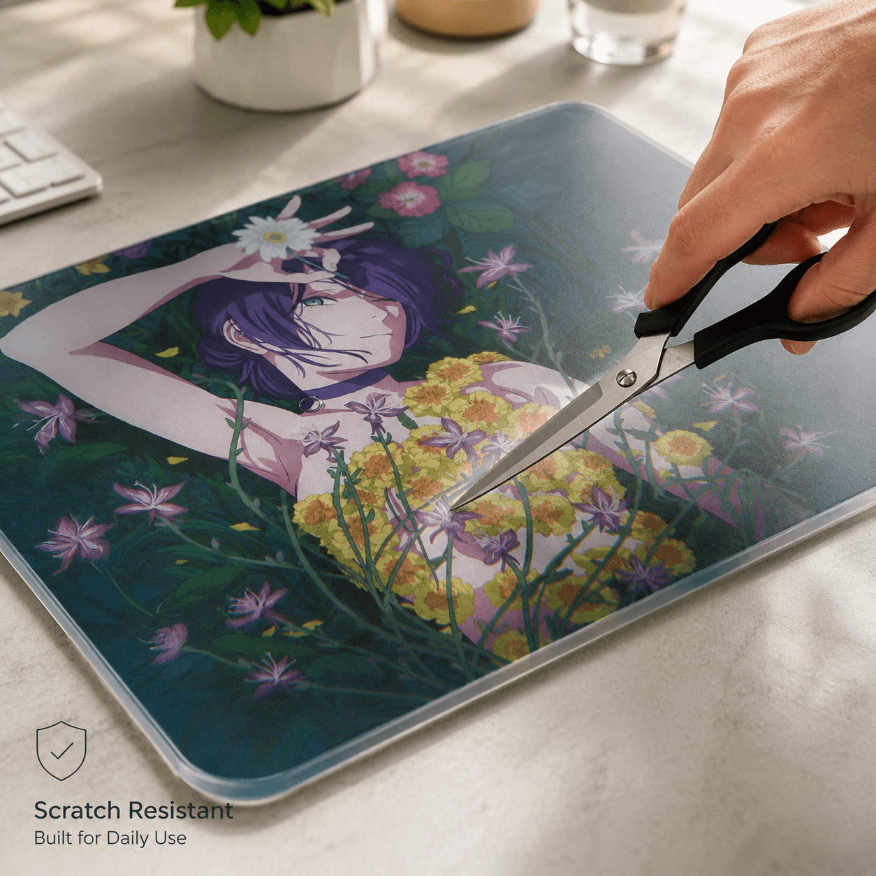 Reze Tempered Glass Mousepad