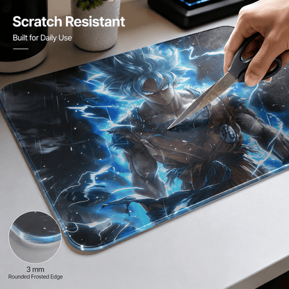 Super Saiyan Tempered Glass Mousepad