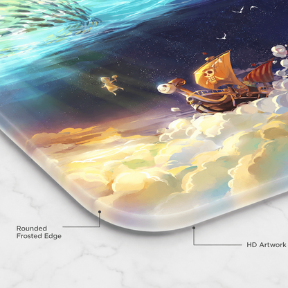 Going Merry Tempered Glass Mouse Pad