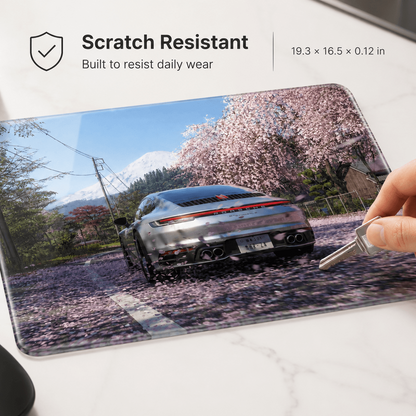 Horizon Racing Tempered Glass Mousepad