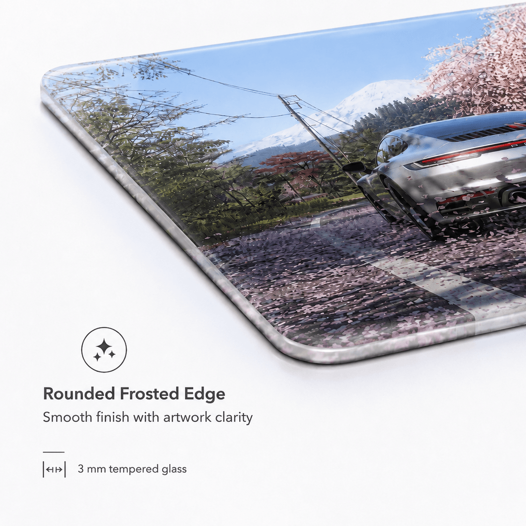 Horizon Racing Tempered Glass Mousepad