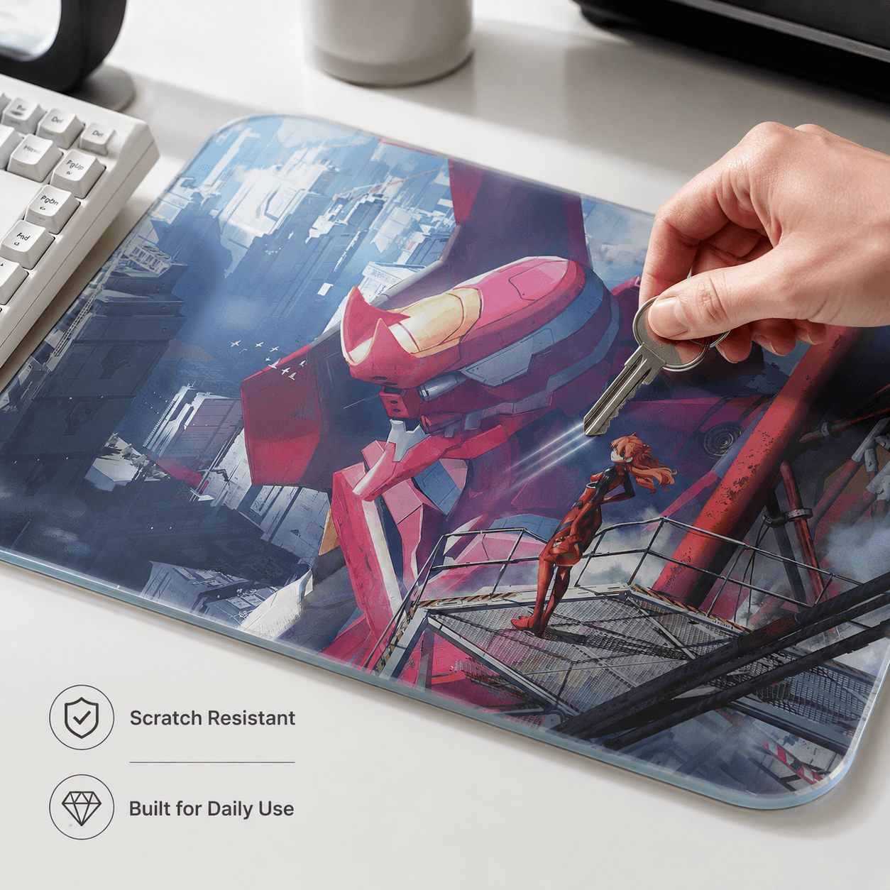 EVA Asuka Tempered Glass Mousepad