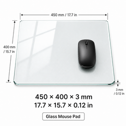 Beach Sunset Tempered Glass Mousepad