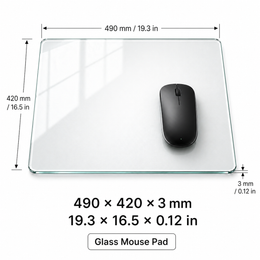 Beach Sunset Tempered Glass Mousepad
