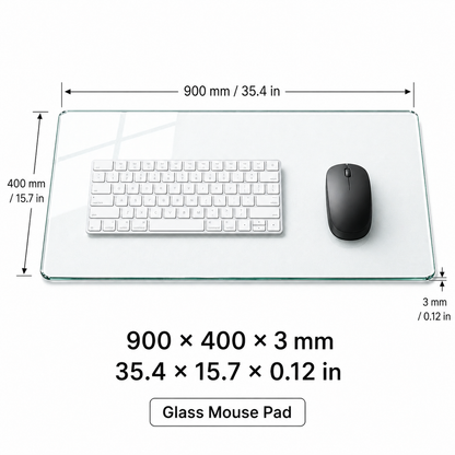 Beach Sunset Large Tempered Glass Mouse Pad