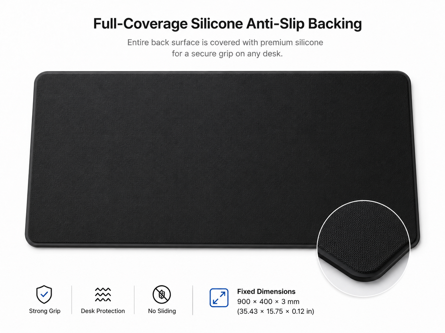 Epic Dragon Large Tempered Glass Mouse Pad