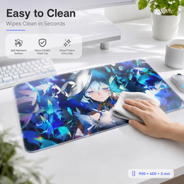 Shorekeeper Ethereal Anime Large Tempered Glass Mouse Pad
