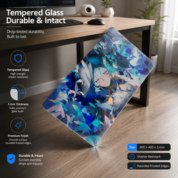 Shorekeeper Ethereal Anime Large Tempered Glass Mouse Pad