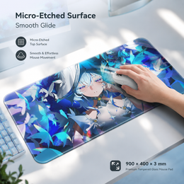 Shorekeeper Ethereal Anime Large Tempered Glass Mouse Pad