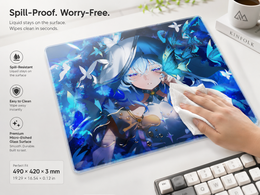 Shorekeeper Ethereal Anime Tempered Glass Mousepad