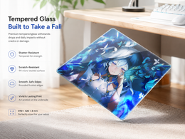 Shorekeeper Ethereal Anime Tempered Glass Mousepad