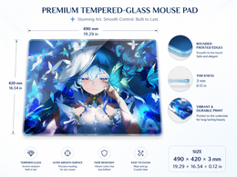 Shorekeeper Ethereal Anime Tempered Glass Mousepad