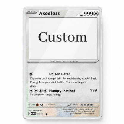 Custom Tempered Glass Trading Game Card