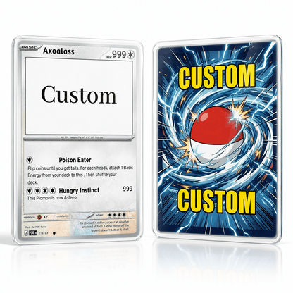 Custom Double-Sided Tempered Glass Trading Game Card