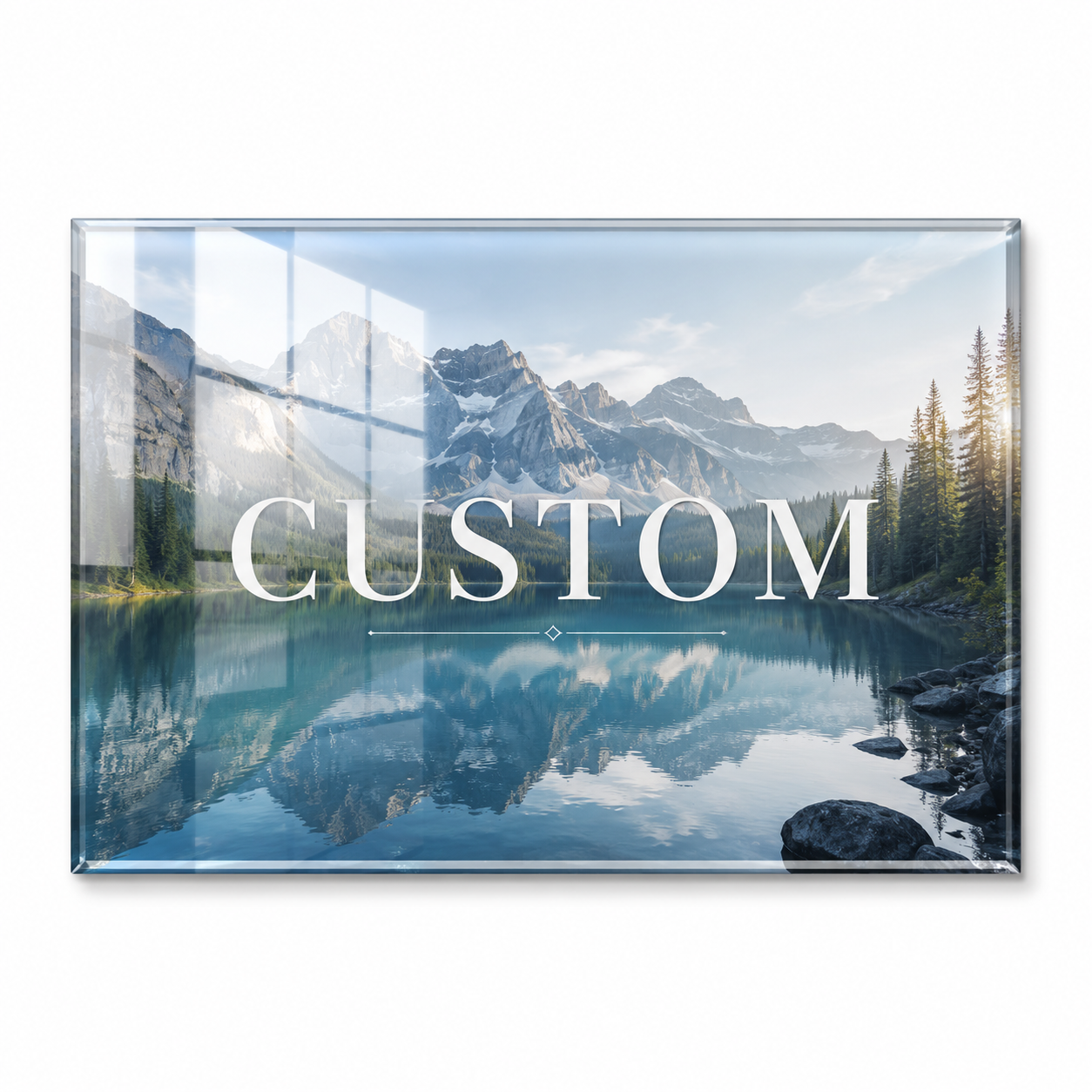 Custom Tempered Glass Wall Art