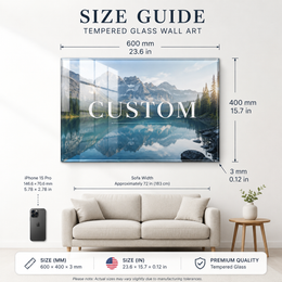 Custom Tempered Glass Wall Art