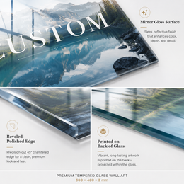 Custom Tempered Glass Wall Art