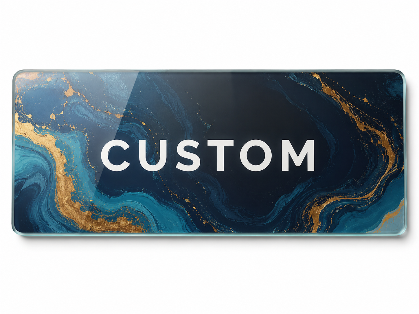 Custom Image Large Glass Mouse Pad