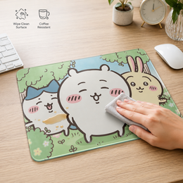 Kawaii Friends Tempered Glass Mousepad