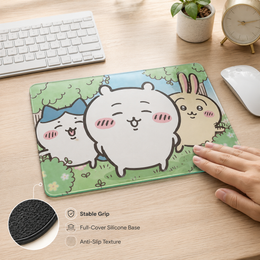 Kawaii Friends Tempered Glass Mousepad