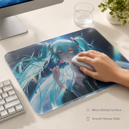 Miku Tempered Glass Mousepad