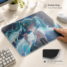 Miku Tempered Glass Mousepad