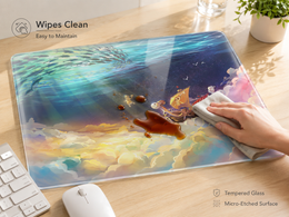 Going Merry Tempered Glass Mouse Pad
