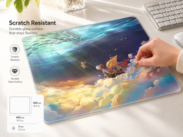 Going Merry Tempered Glass Mouse Pad