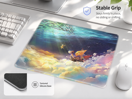 Going Merry Tempered Glass Mouse Pad