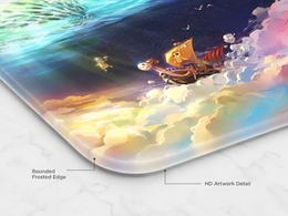 Going Merry Tempered Glass Mouse Pad