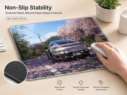 Horizon Racing Tempered Glass Mousepad