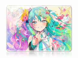 Cyberpunk Anime Idol Tempered Glass Mousepad