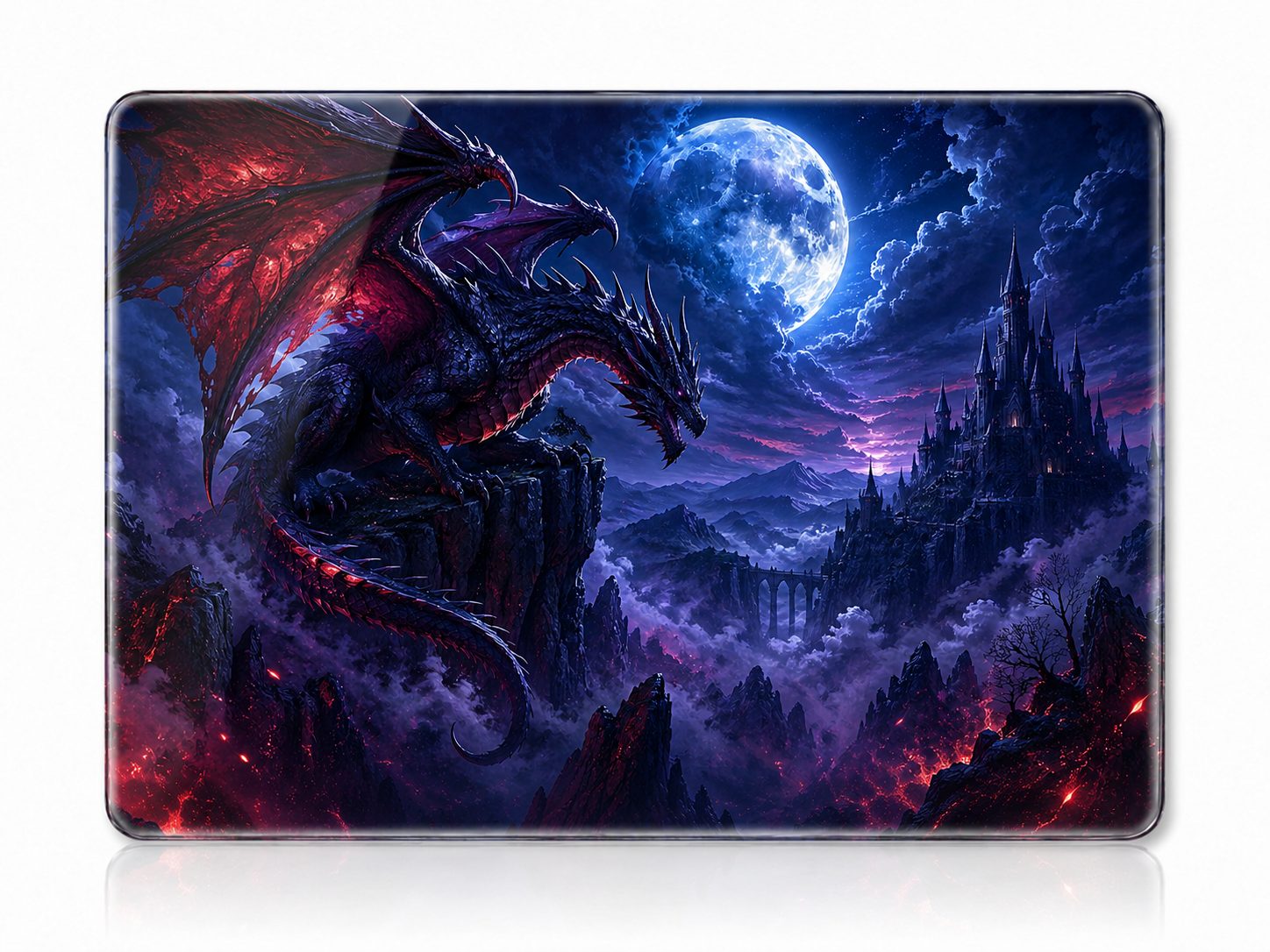 Dark Dragon Tempered Glass Mousepad