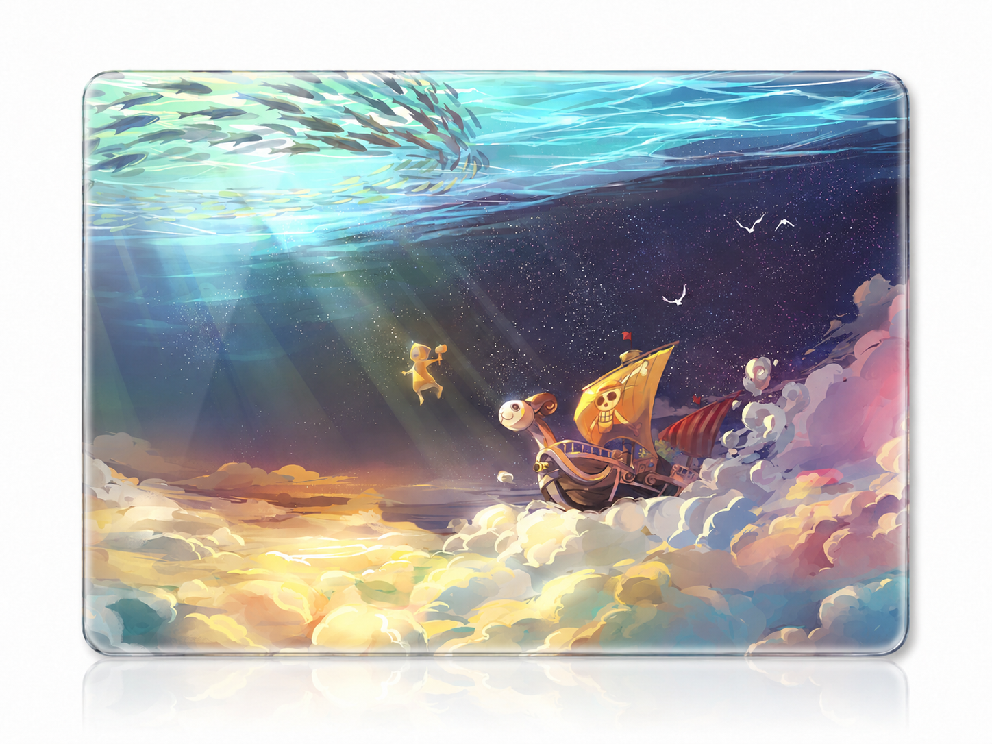 Going Merry Tempered Glass Mouse Pad