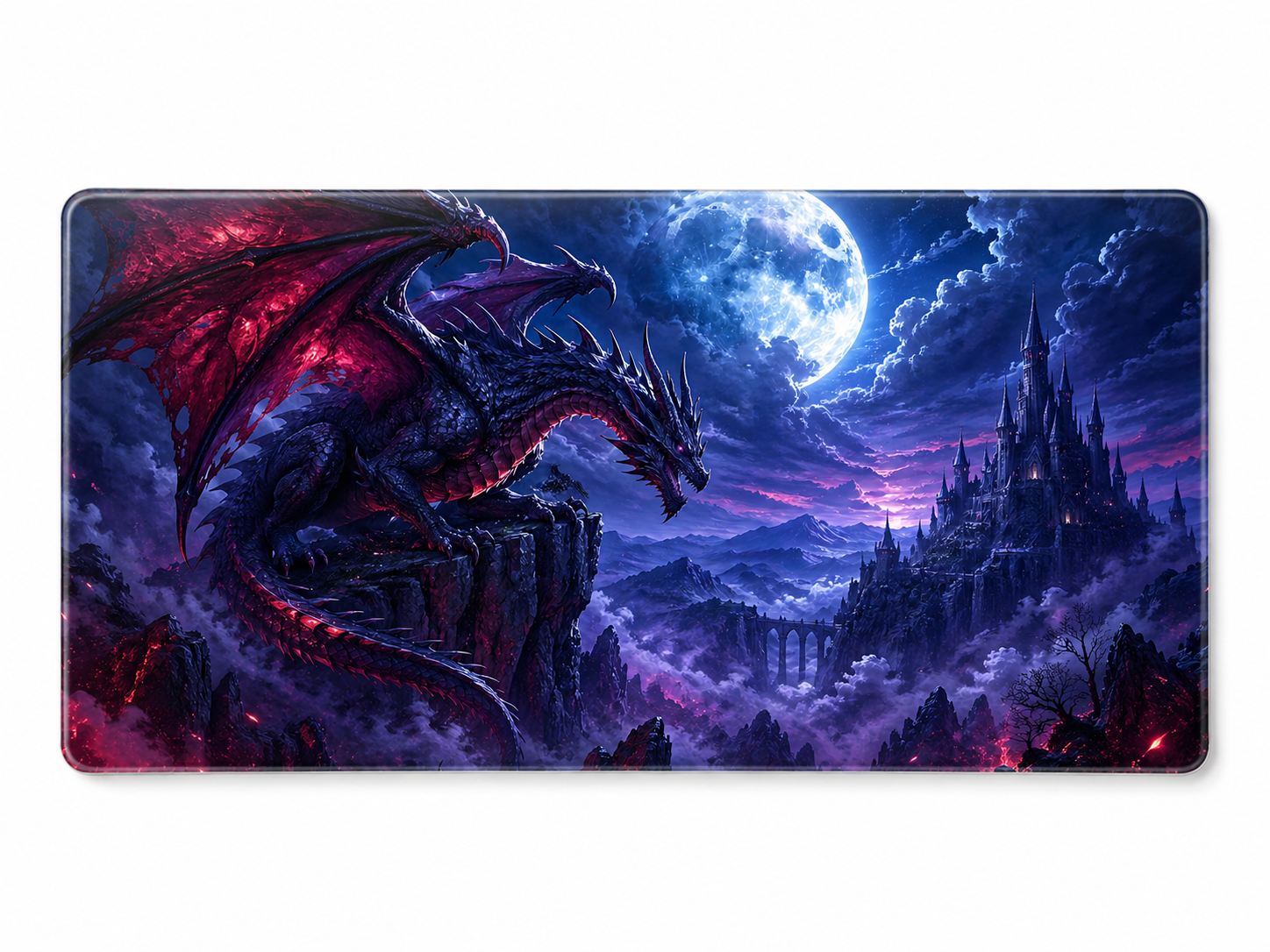Epic Dragon Large Tempered Glass Mouse Pad