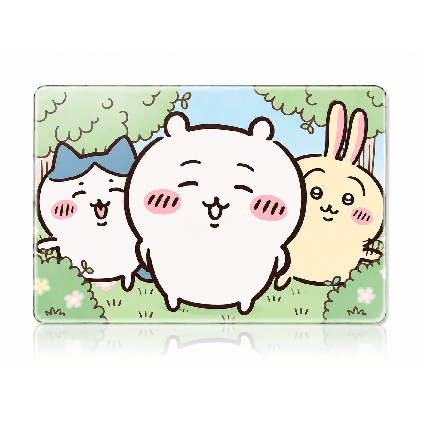 Kawaii Friends Tempered Glass Mousepad